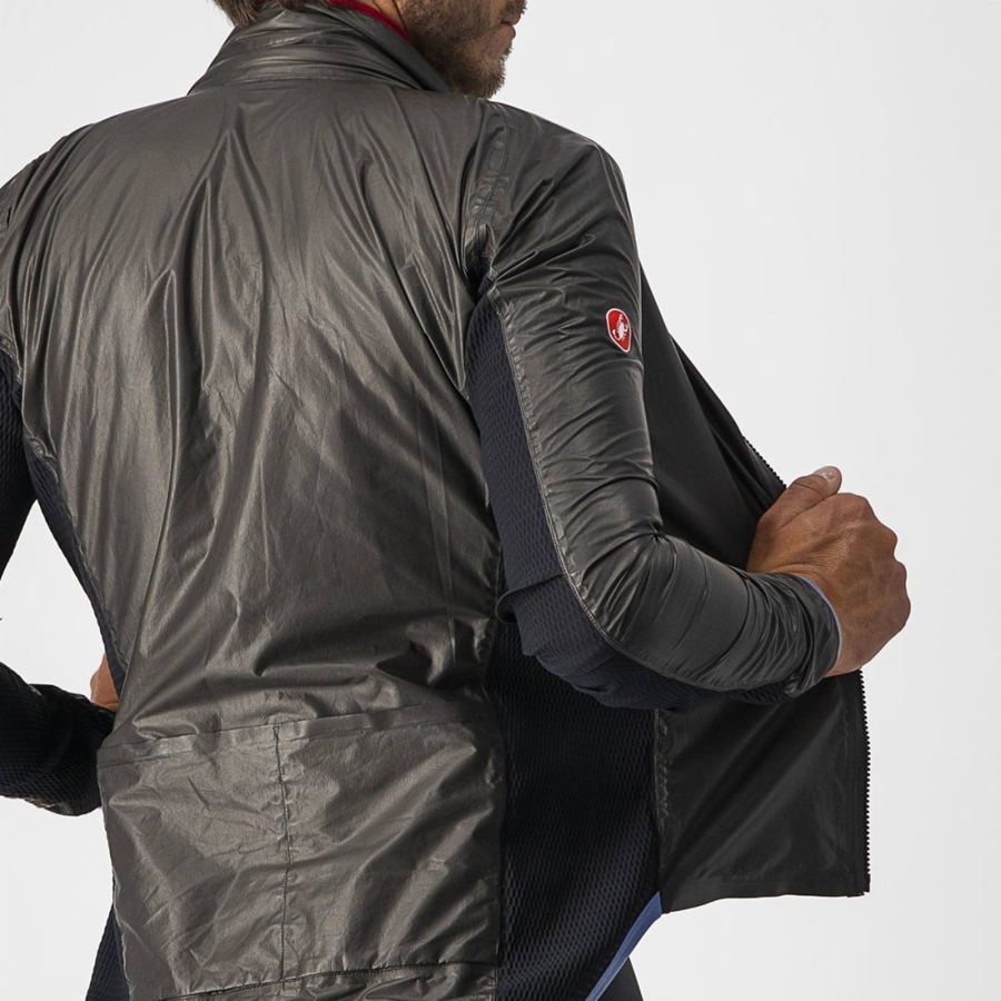 Castelli SLICKER PRO Men Protection Black | APIXYK-761