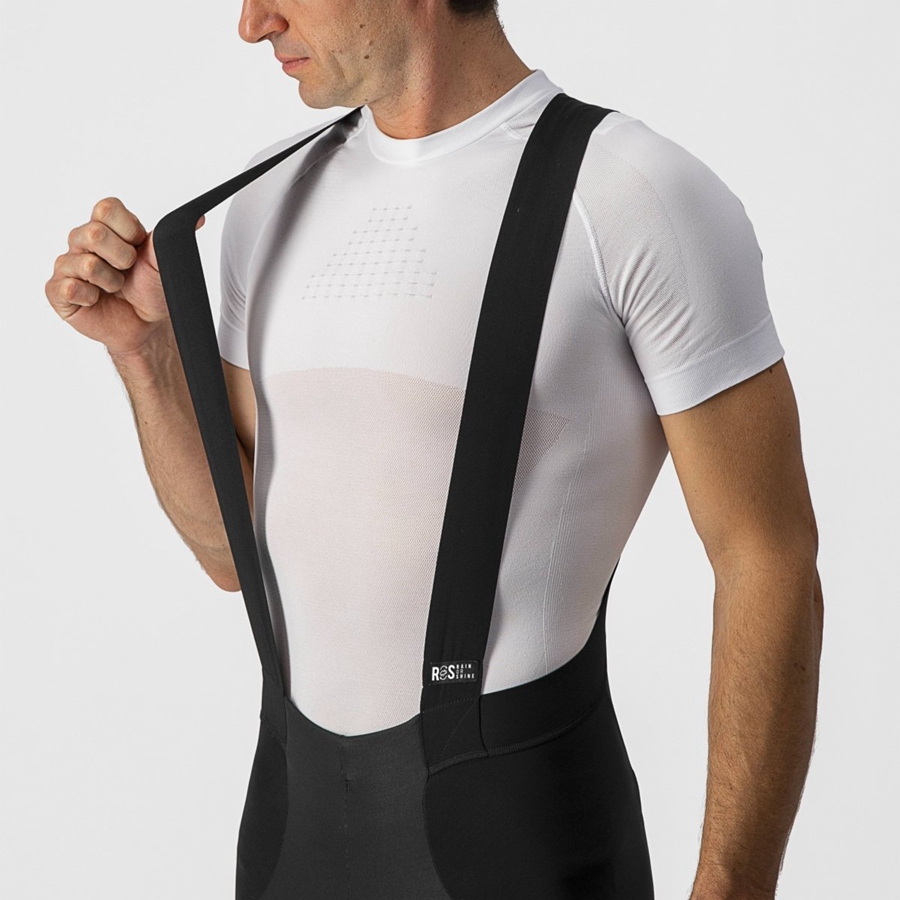 Castelli SORPASSO RoS Men Bib Tights Black / Silver | WTUQKN-719