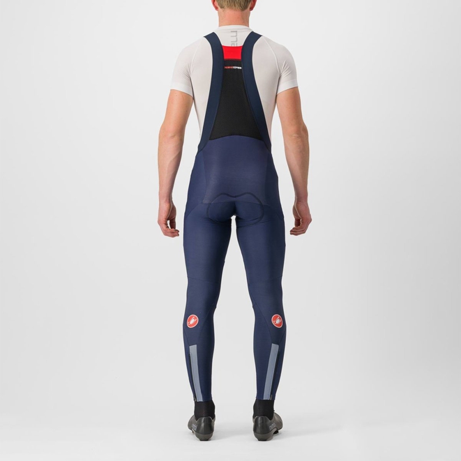 Castelli SORPASSO RoS Men Bib Tights Blue | BSWPLC-502