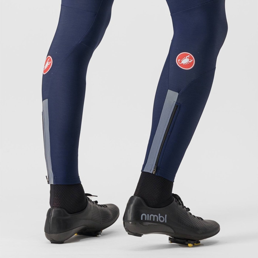 Castelli SORPASSO RoS Men Bib Tights Blue | BSWPLC-502