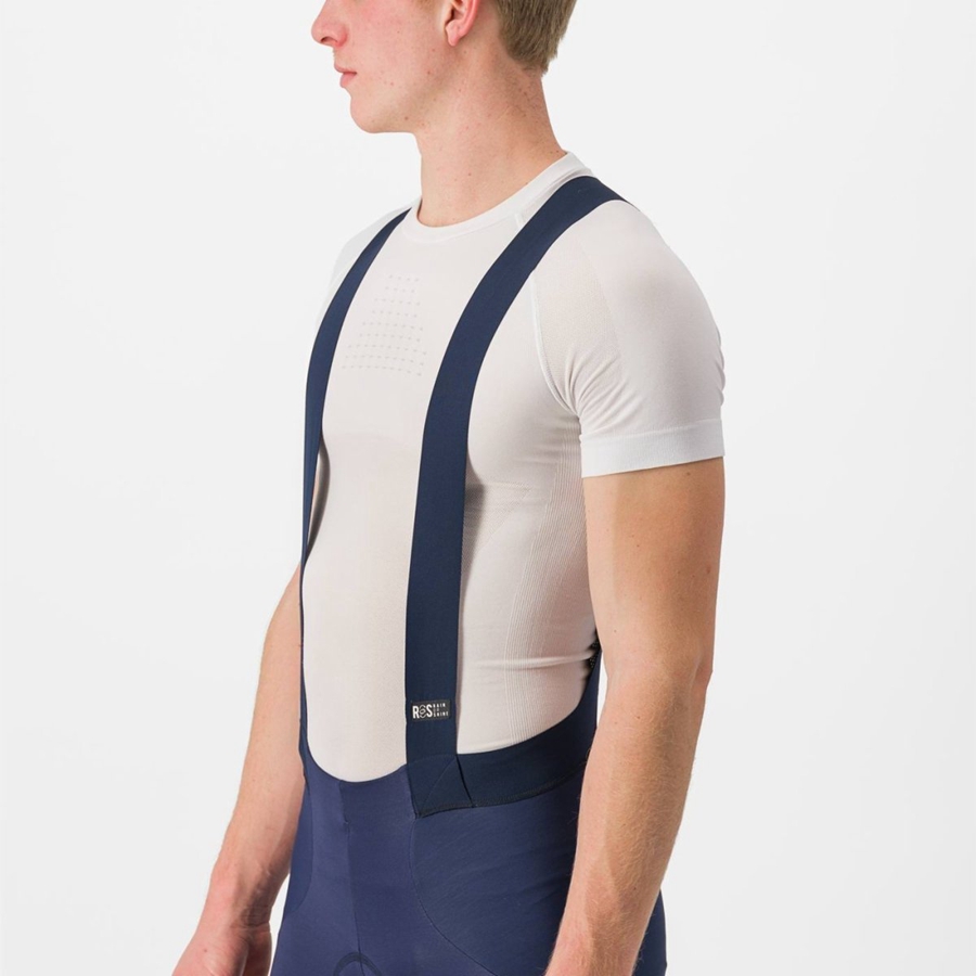 Castelli SORPASSO RoS Men Bib Tights Blue | BSWPLC-502