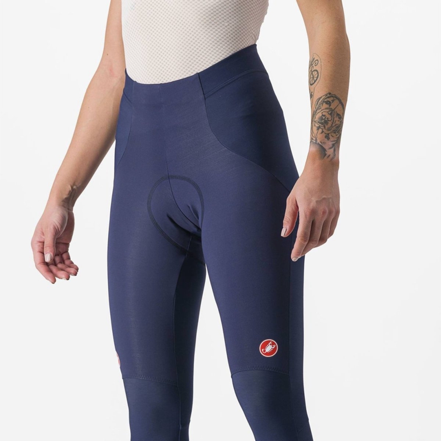 Castelli SORPASSO RoS W Women Leggings Blue / Silver | HRKFYN-413