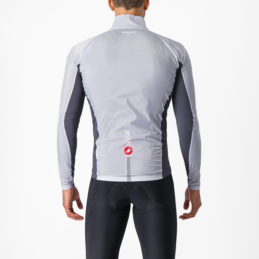 Castelli SQUADRA STRETCH Men Protection Silver Grey / Dark Grey | DZLKHA-372