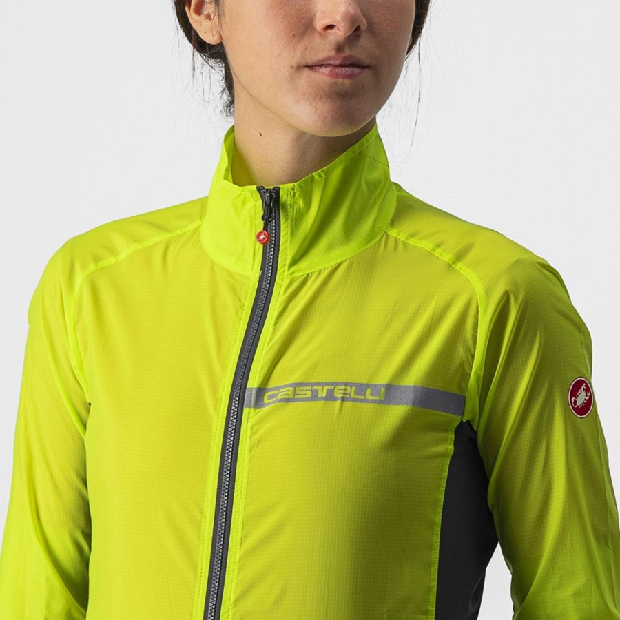 Castelli SQUADRA STRETCH W Women Protection Light Green / Dark Grey | RGUXMW-129