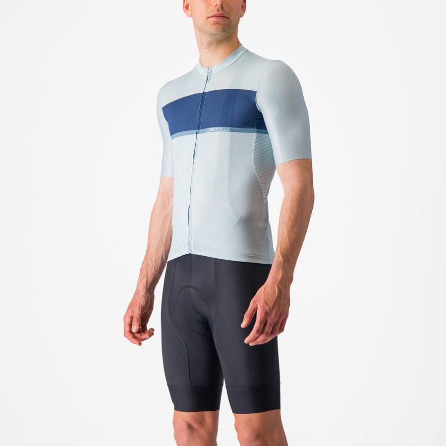 Castelli TRADIZIONE Men Jersey Blue / Blue / Grey | OLVPGR-872