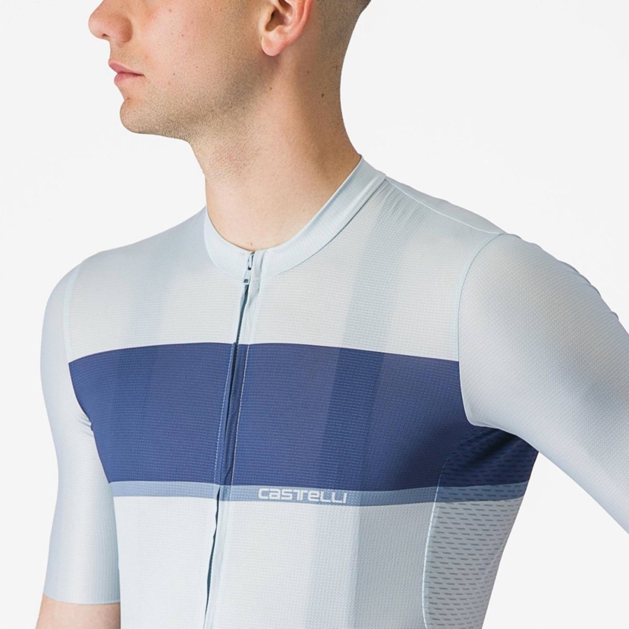 Castelli TRADIZIONE Men Jersey Blue / Blue / Grey | OLVPGR-872