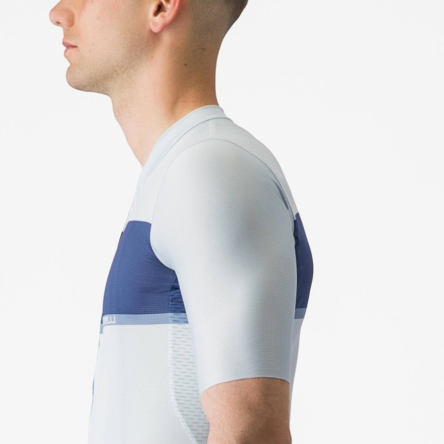 Castelli TRADIZIONE Men Jersey Blue / Blue / Grey | OLVPGR-872