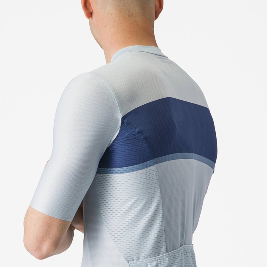 Castelli TRADIZIONE Men Jersey Blue / Blue / Grey | OLVPGR-872