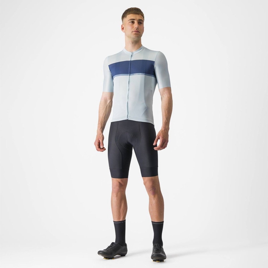 Castelli TRADIZIONE Men Jersey Blue / Blue / Grey | OLVPGR-872