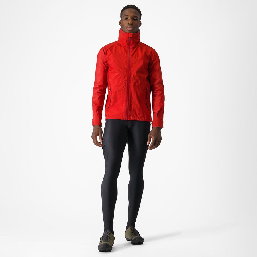 Castelli TRAIL GT Men Jackets Red | ONCIDJ-312