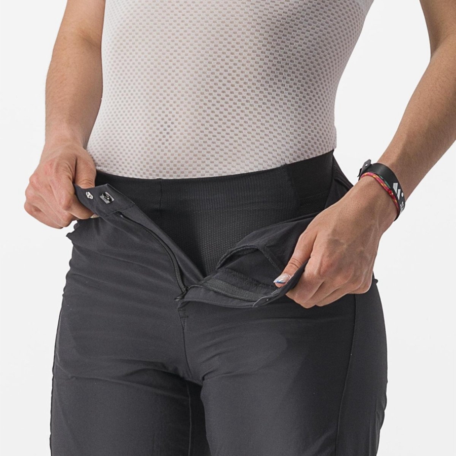 Castelli TRAIL W LINER Women Shorts Black | BCADYF-547