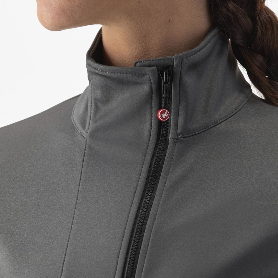 Castelli TRANSITION 2 W Women Jackets Grey | JGEOPR-820