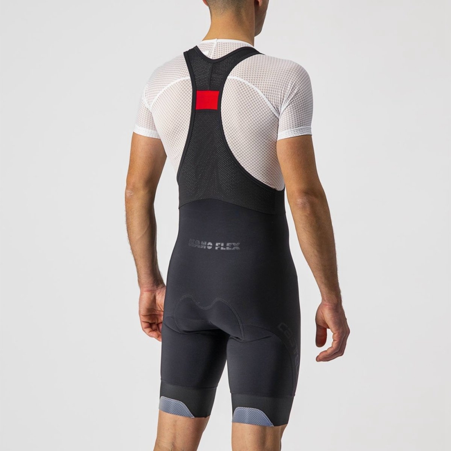 Castelli TUTTO NANO Men Bib Shorts Black | ANOEVS-593