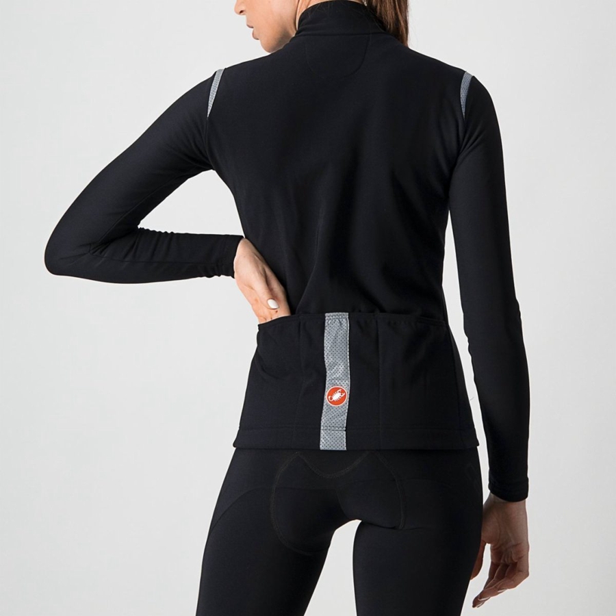 Castelli TUTTO NANO RoS W Women Jersey Black | EBPMHU-725