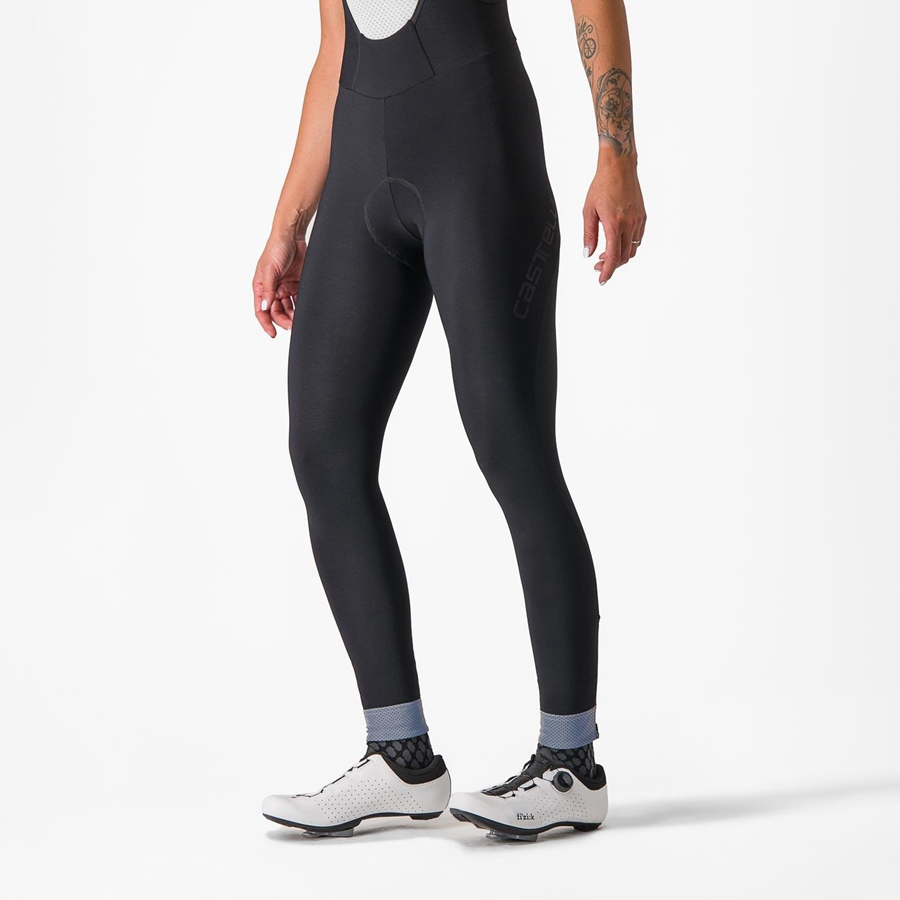 Castelli TUTTO NANO W Women Bib Tights Black | ENASKT-967