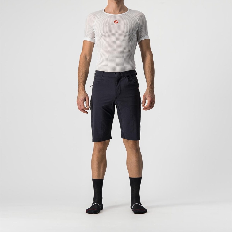 Castelli UNLIMITEDGY Men Shorts Black | SHDPFW-761