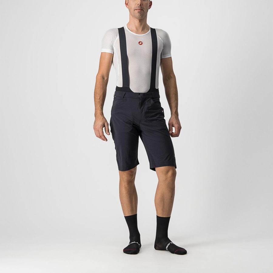 Castelli UNLIMITEDGY Men Shorts Black | SHDPFW-761