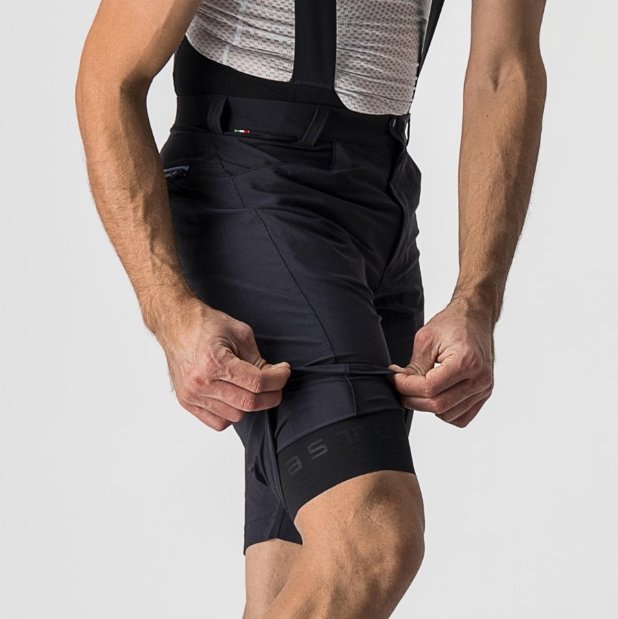 Castelli UNLIMITEDGY Men Shorts Black | SHDPFW-761