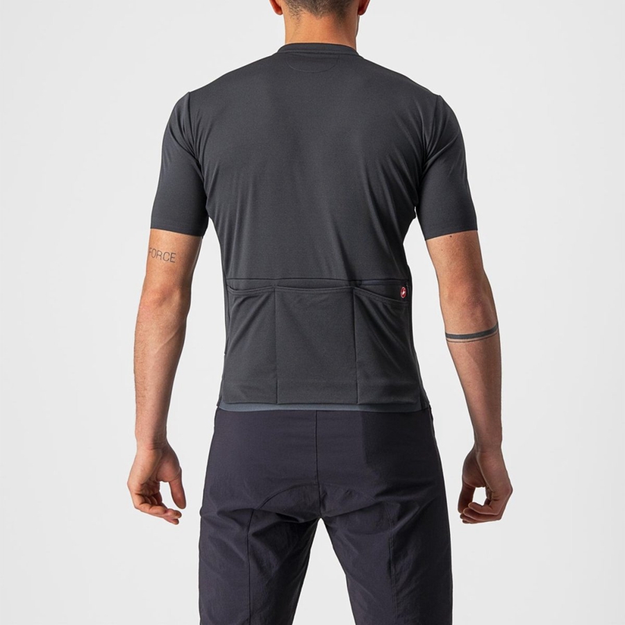 Castelli UNLIMITED ALLROAD Men Jersey Dark Grey | NYCFVQ-419