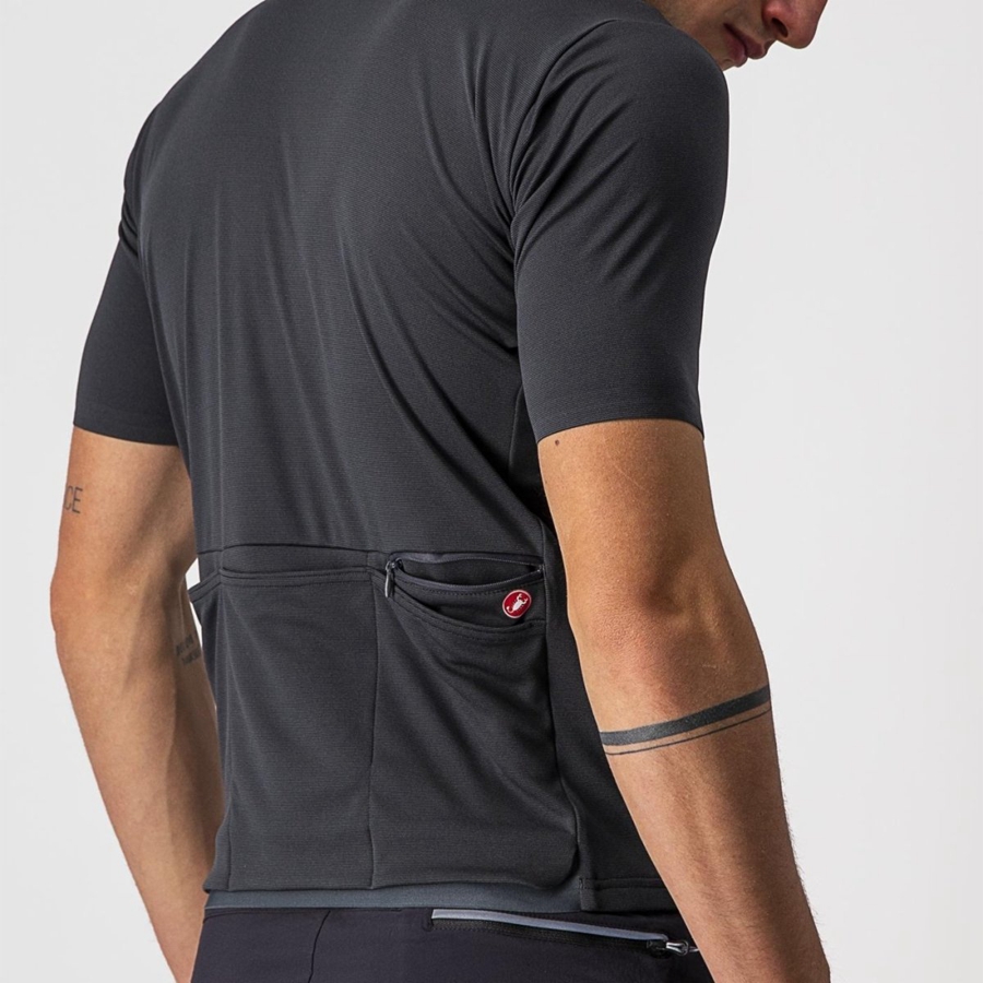 Castelli UNLIMITED ALLROAD Men Jersey Dark Grey | NYCFVQ-419