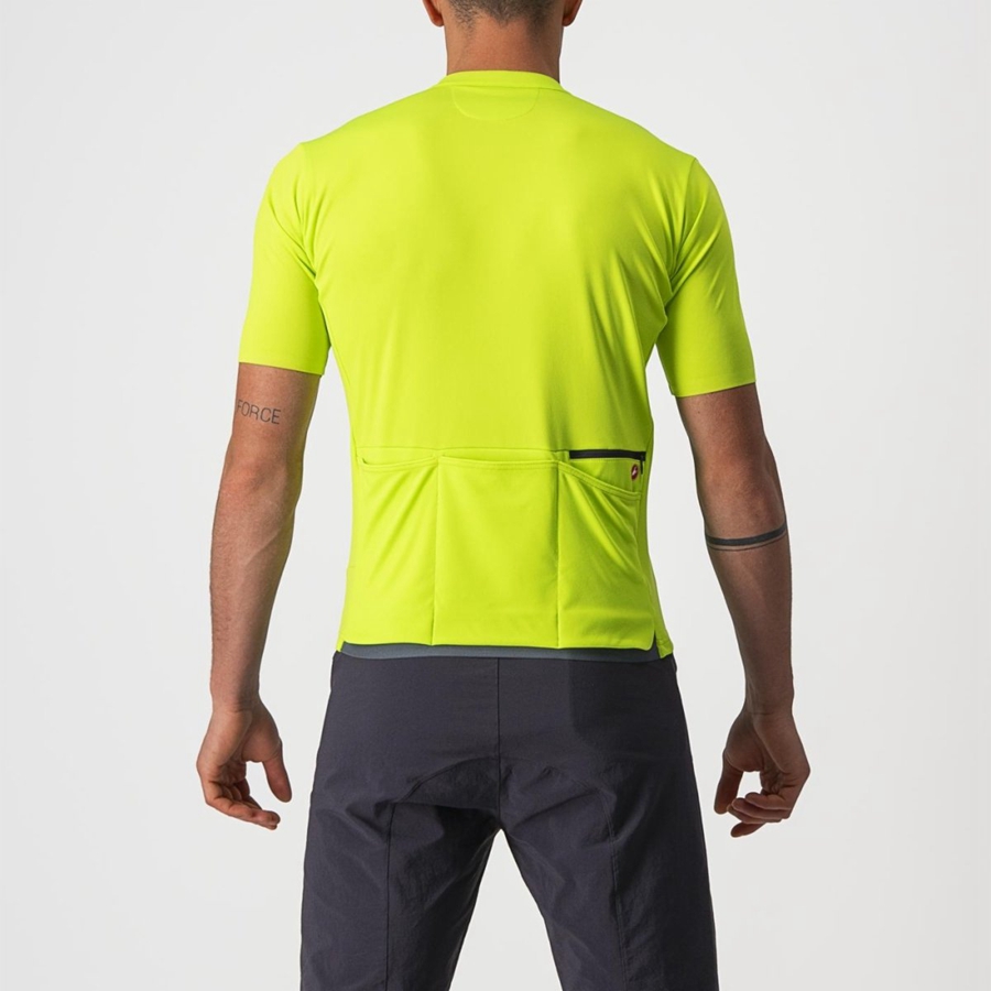 Castelli UNLIMITED ALLROAD Men Jersey Light Green | YVJTES-976