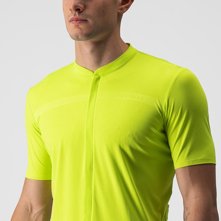 Castelli UNLIMITED ALLROAD Men Jersey Light Green | YVJTES-976