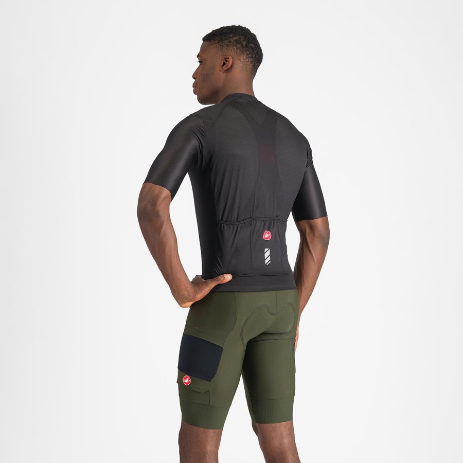 Castelli UNLIMITED CARGO Men Bib Shorts Deep Green | AONDEP-135