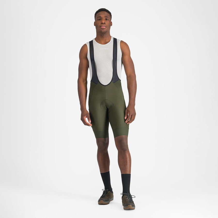 Castelli UNLIMITED CARGO Men Bib Shorts Deep Green | AONDEP-135