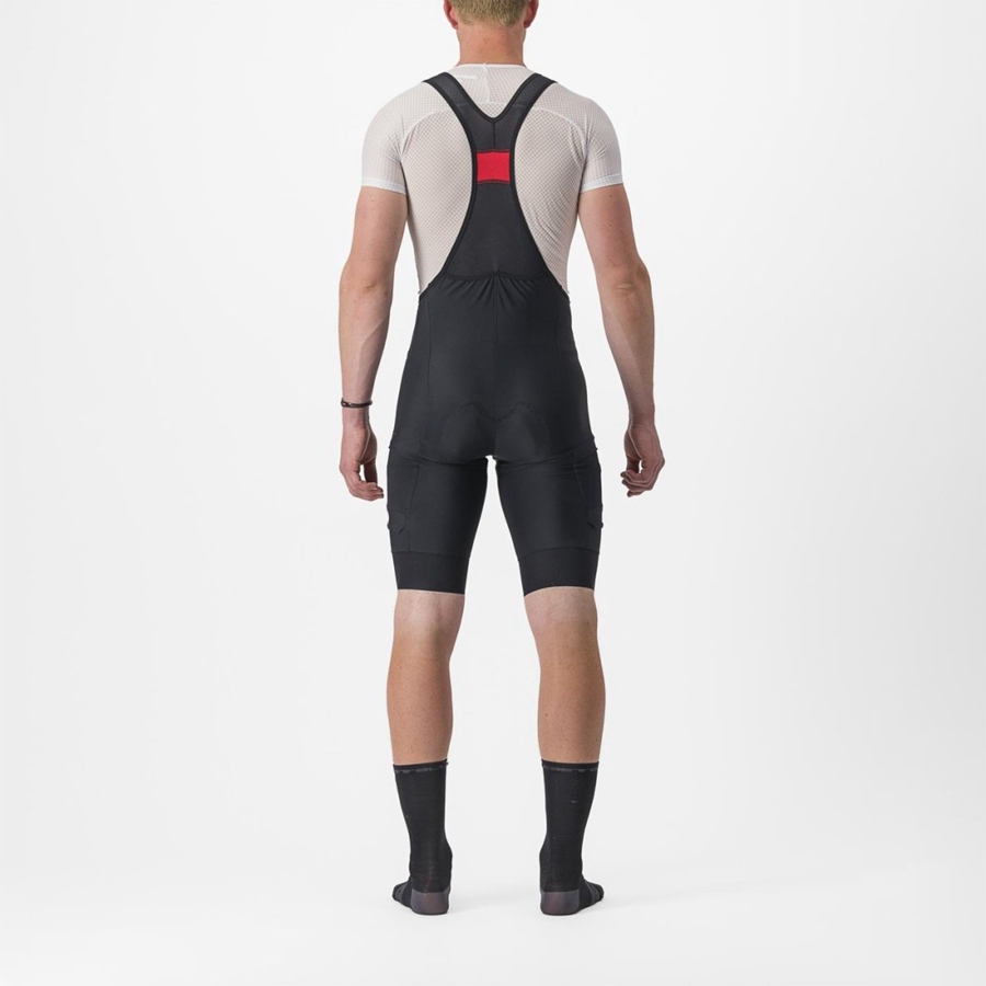 Castelli UNLIMITED CARGO Men Bib Shorts Black | OMINJB-974