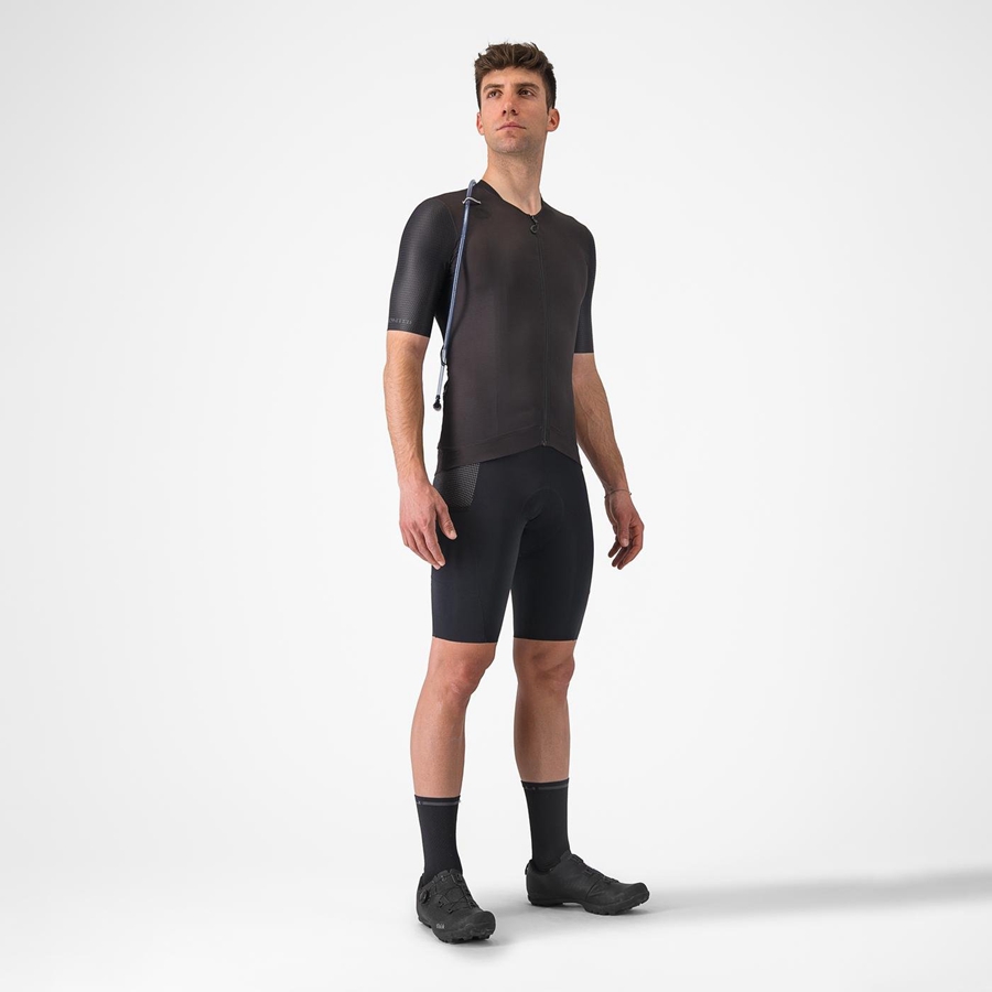 Castelli UNLIMITED PRO Men Jersey Black | ZDRXFJ-124