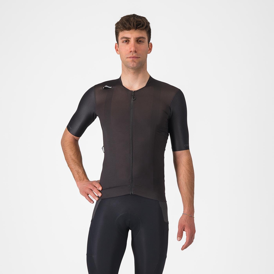 Castelli UNLIMITED PRO Men Jersey Black | ZDRXFJ-124