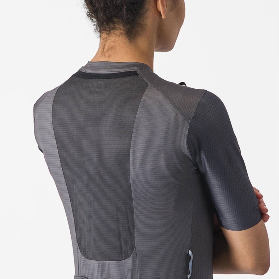 Castelli UNLIMITED PRO W Women Jersey Dark Grey | SOEBGR-391