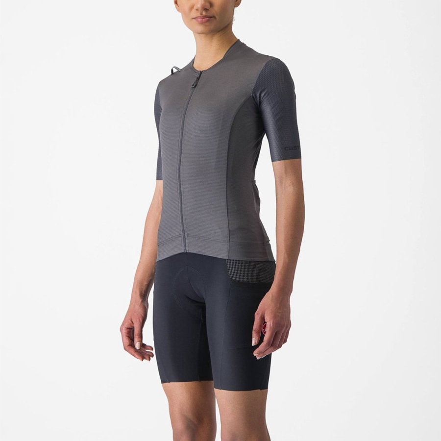 Castelli UNLIMITED PRO W Women Jersey Dark Grey | SOEBGR-391