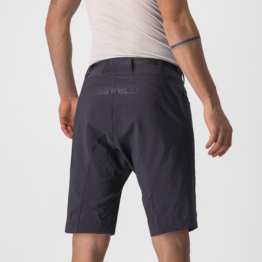 Castelli UNLIMITED TRAILGY Men Shorts Black | KGTVOP-581