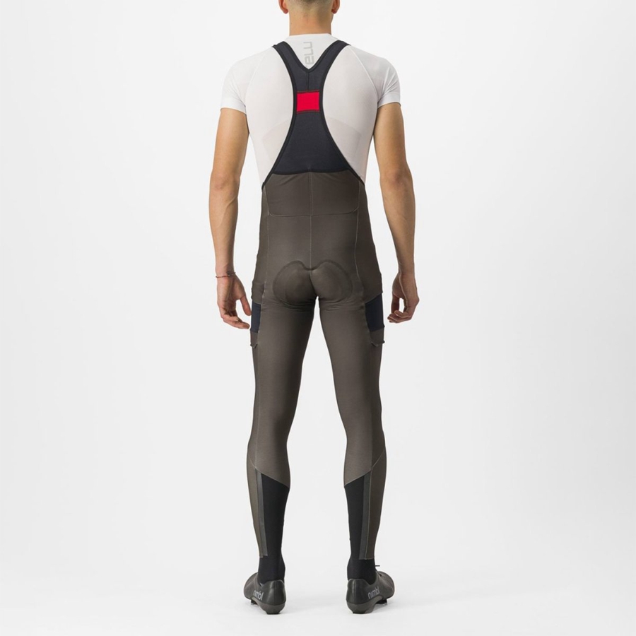 Castelli UNLIMITED TRAIL Men Bib Tights Black | HKZXLM-219