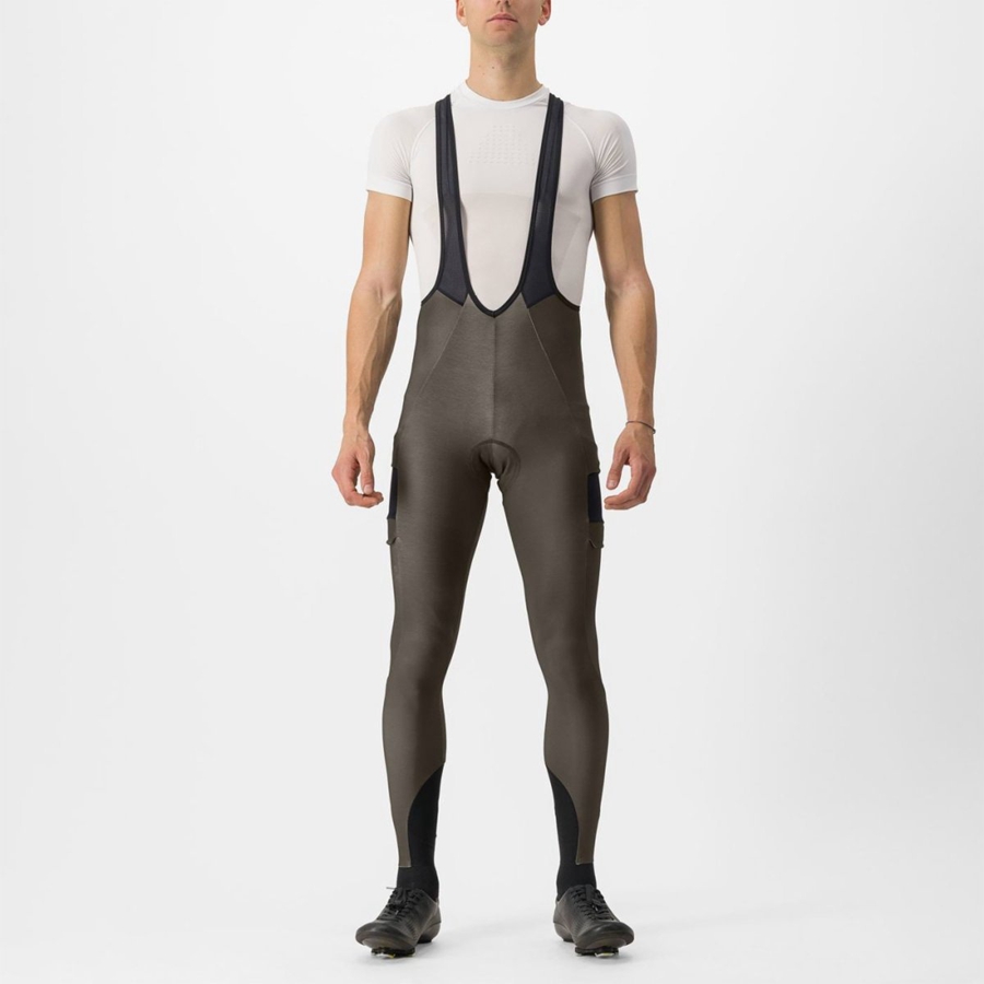 Castelli UNLIMITED TRAIL Men Bib Tights Black | HKZXLM-219