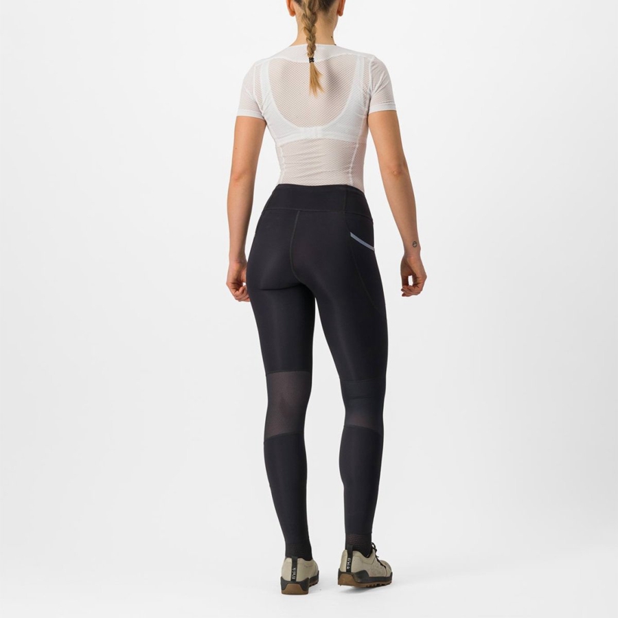 Castelli UNLIMITED TRAIL W Women Leggings Black | VJFEDB-201