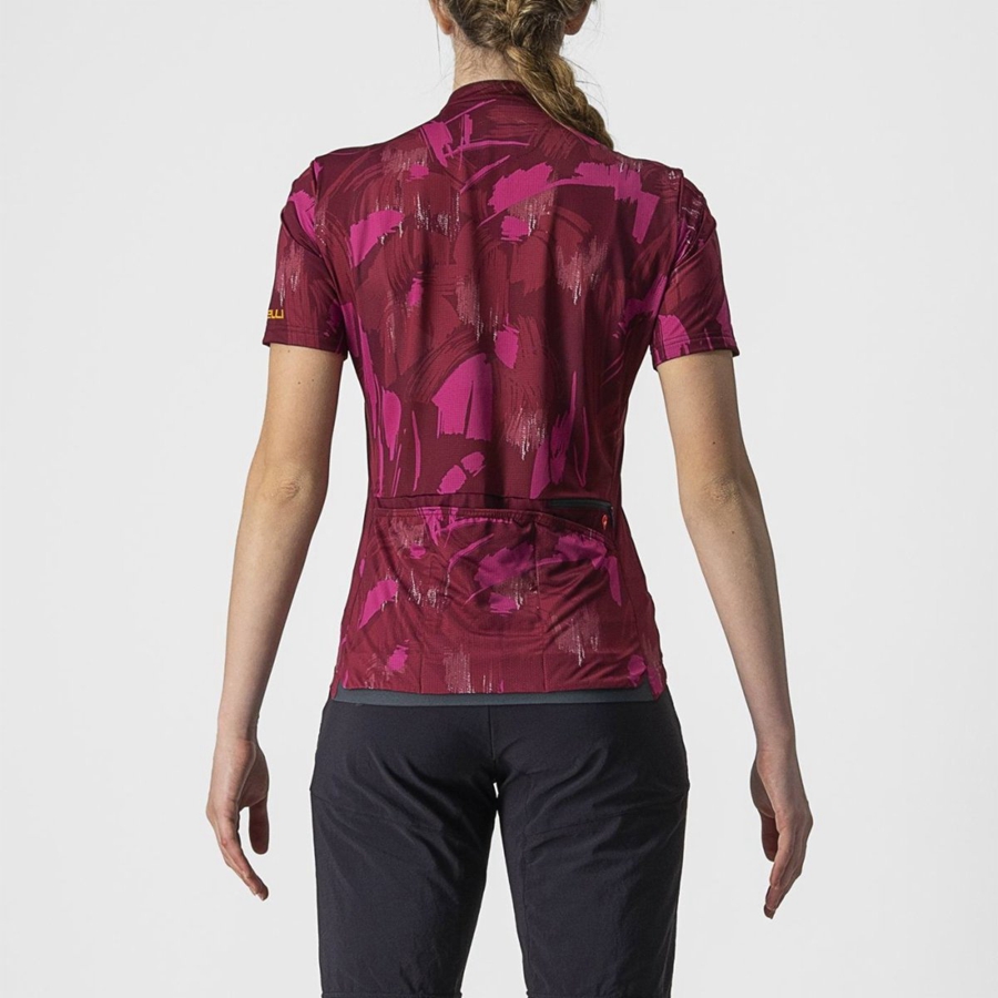 Castelli UNLTD SENTIERO Women Jersey Red | ISVKGC-328