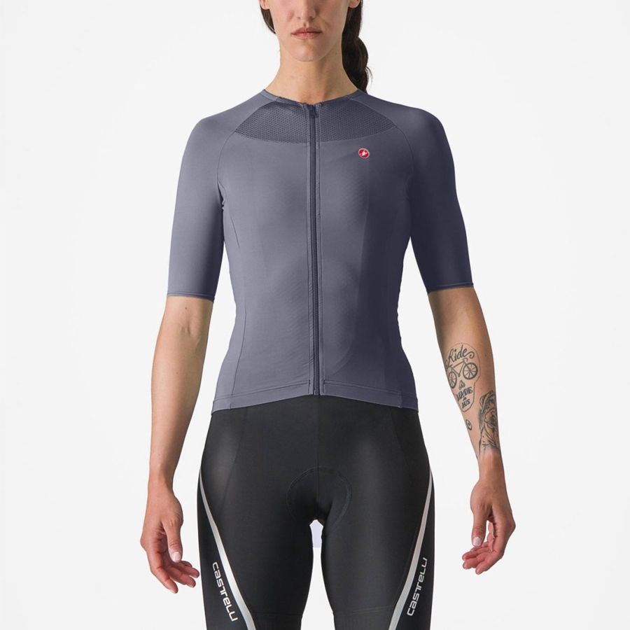 Castelli VELOCISSIMA 2 Women Jersey Blue | RTGCJY-642