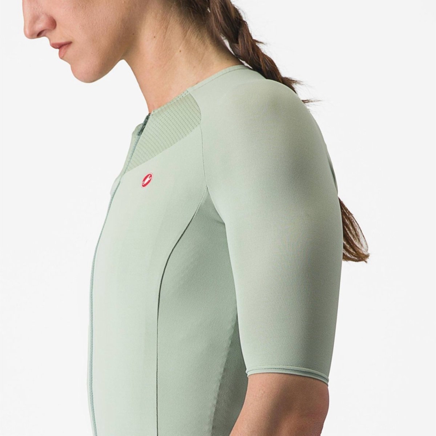 Castelli VELOCISSIMA 2 Women Jersey Green / Blue | VXNAQU-437