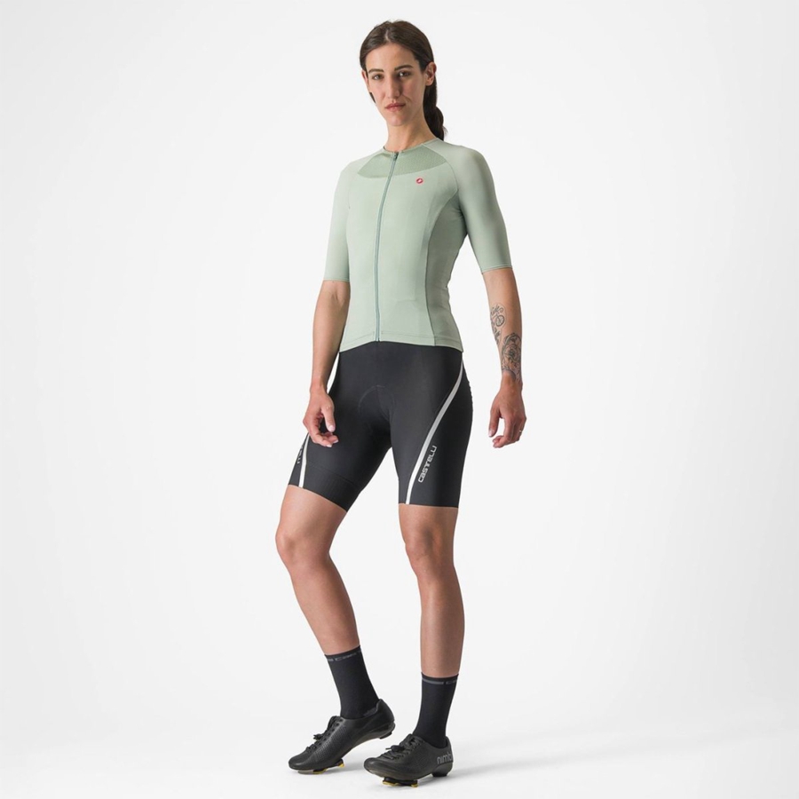 Castelli VELOCISSIMA 2 Women Jersey Green / Blue | VXNAQU-437