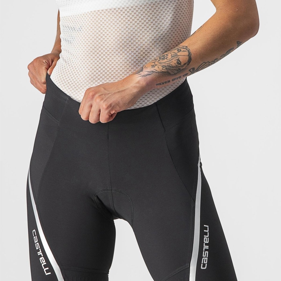 Castelli VELOCISSIMA 3 Women Shorts Black / Silver | ZRXTDL-943