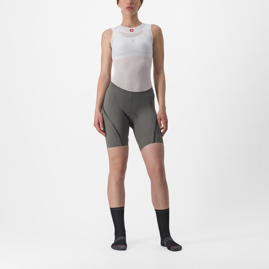 Castelli VELOCISSIMA 3 Women Shorts Grey / Dark Grey | YZCVPI-578