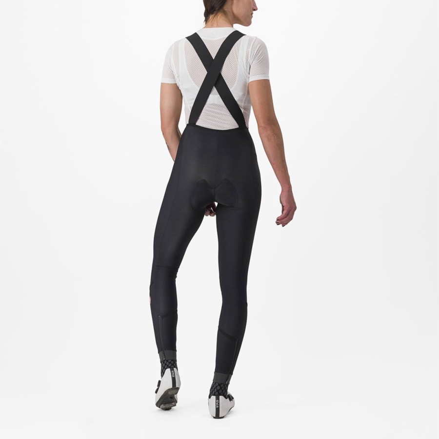 Castelli VELOCISSIMA DT Women Bib Tights Black / Black | RIJMGB-416