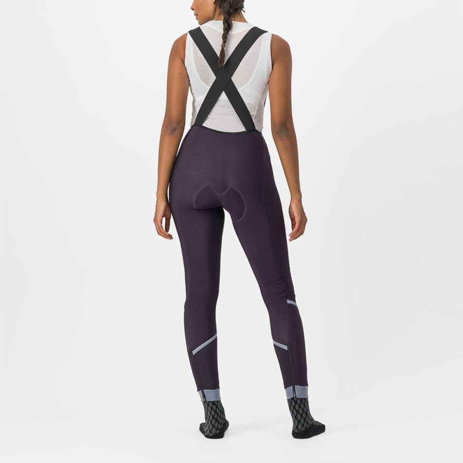 Castelli VELOCISSIMA DT Women Bib Tights Silver | GZUPKD-786