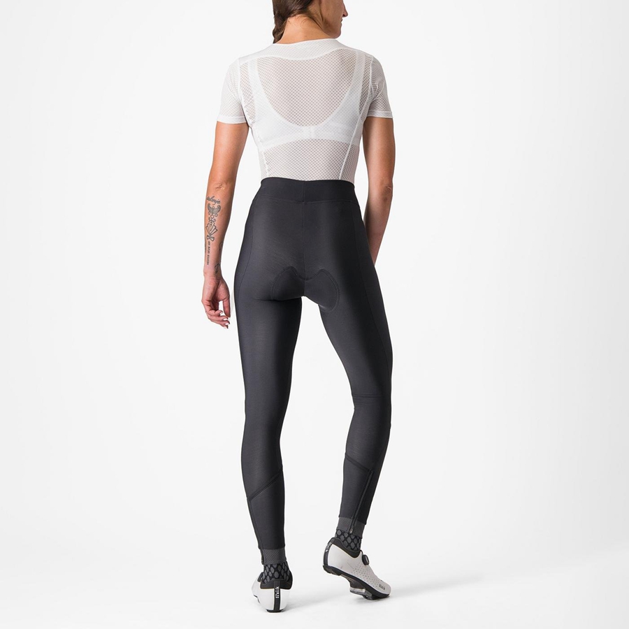 Castelli VELOCISSIMA THERMAL Women Leggings Black / Black | GKVTYZ-630