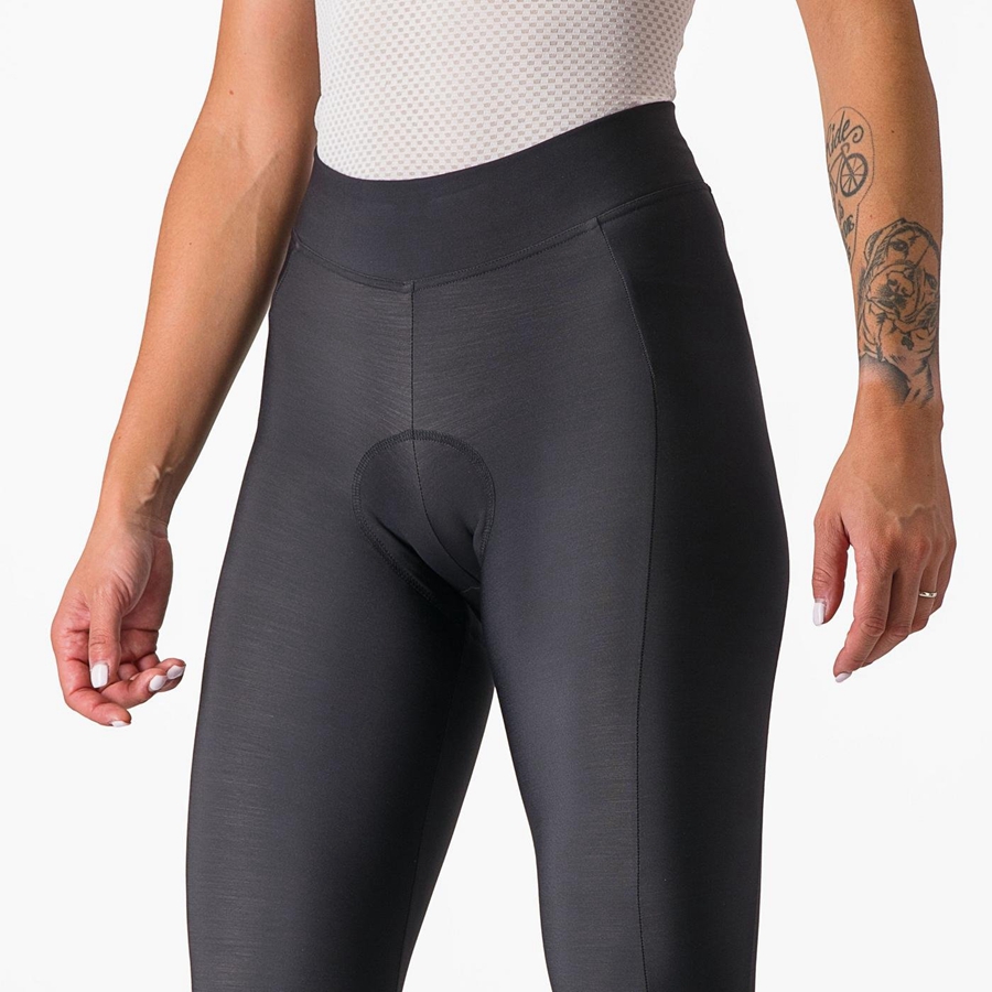 Castelli VELOCISSIMA THERMAL Women Leggings Black / Black | GKVTYZ-630