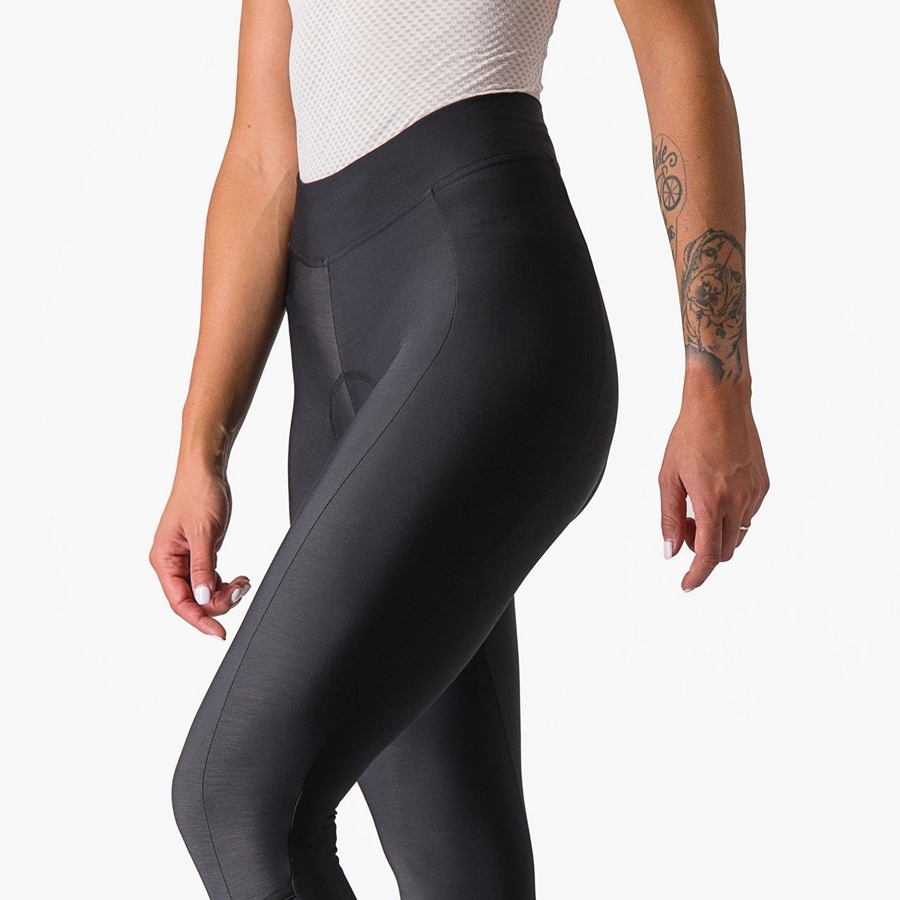 Castelli VELOCISSIMA THERMAL Women Leggings Black / Black | GKVTYZ-630