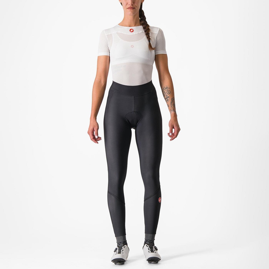 Castelli VELOCISSIMA THERMAL Women Leggings Black / Black | GKVTYZ-630