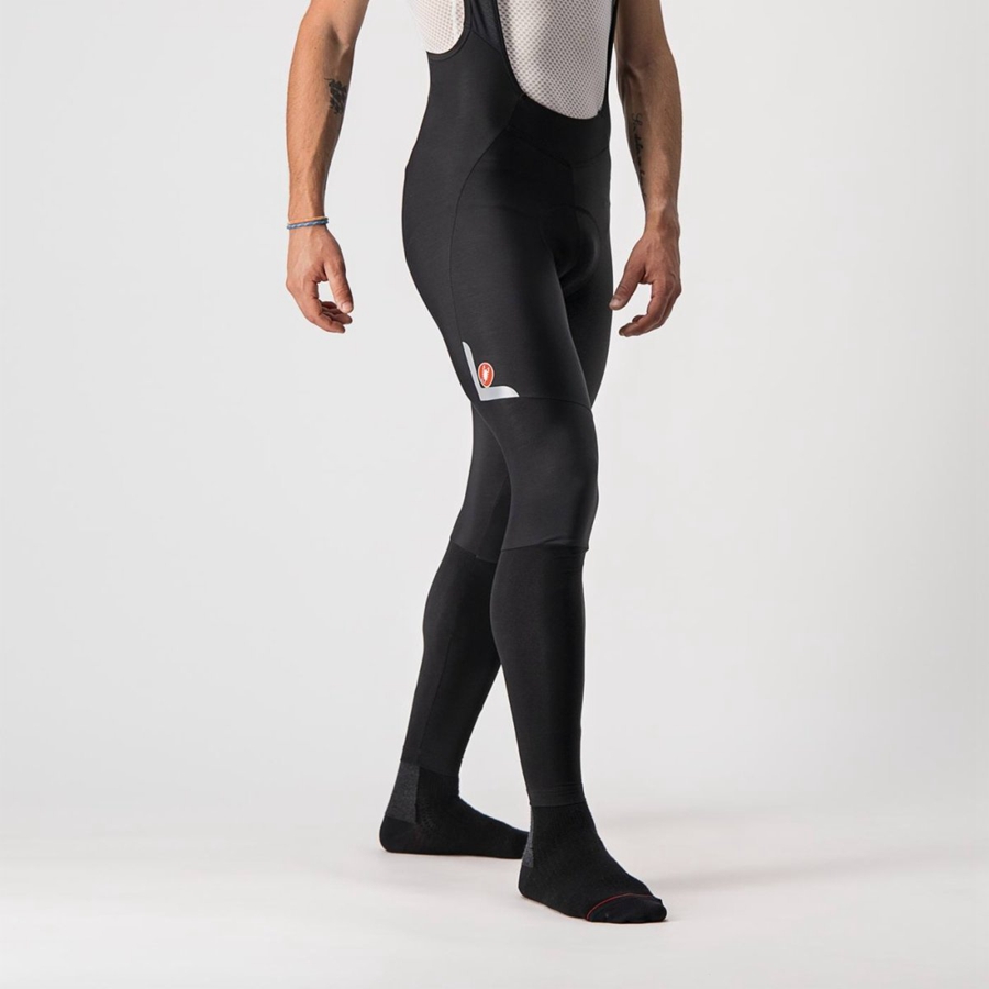 Castelli VELOCISSIMO 5 Men Bib Tights Black / Silver | WFMIKP-031